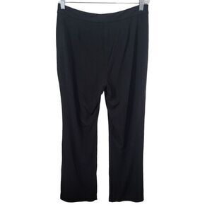 J. Jill Wearever Collection Trousers Black Pants Straight Leg Sz Med Career Work